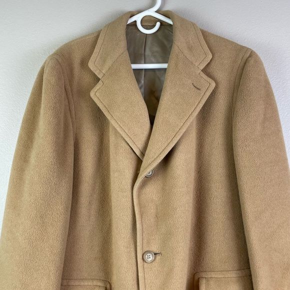 Vintage Abercrombie & Fitch Camel Hair and Wool Coat - Picture 3 of 7